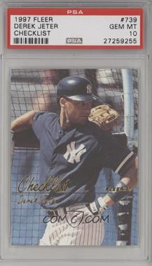 1997 Fleer - [Base] #739 - Derek Jeter [PSA 10 GEM MT]