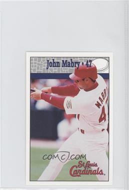 1997 Kansas City Life Insurance St. Louis Cardinals - Stadium Giveaway [Base] #47 - John Mabry