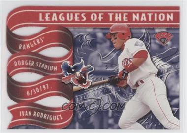 1997 Leaf - Leagues of the Nation #5 - Ivan Rodriguez, Mike Piazza /2500