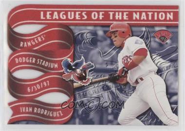 1997 Leaf - Leagues of the Nation #5 - Ivan Rodriguez, Mike Piazza /2500