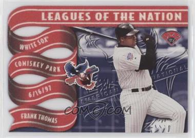 1997 Leaf - Leagues of the Nation #7 - Frank Thomas, Sammy Sosa /2500