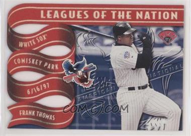 1997 Leaf - Leagues of the Nation #7 - Frank Thomas, Sammy Sosa /2500