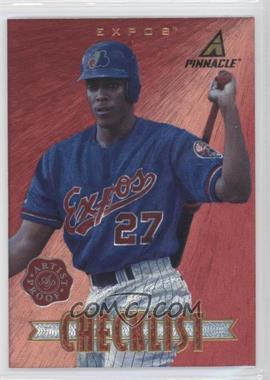 1997 New Pinnacle - [Base] - Artist Proof #198 - Checklist - Vladimir Guerrero