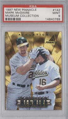 1997 New Pinnacle - [Base] - Museum Collection #142 - Mark McGwire [PSA 9 MINT]