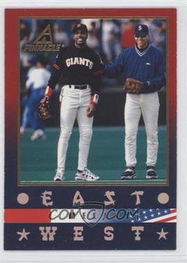 1997 New Pinnacle - [Base] #184 - East Meets West - Barry Bonds, Alex Rodriguez