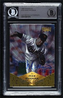 1997 Pinnacle - [Base] - Museum Collection #155 - Mike Mussina [BAS Authentic]