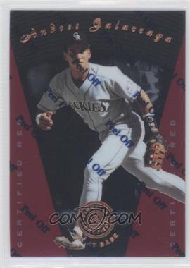 1997 Pinnacle Certified - [Base] - Red #48 - Andres Galarraga