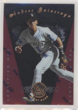 1997 Pinnacle Certified - [Base] - Red #48 - Andres Galarraga