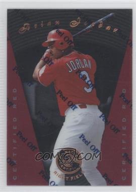 1997 Pinnacle Certified - [Base] - Red #80 - Brian Jordan