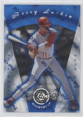 1997 Pinnacle Totally Certified - [Base] - Platinum Blue Missing Serial Number #25 - Barry Larkin