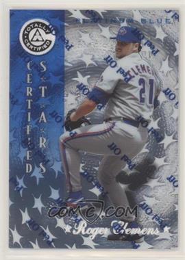 1997 Pinnacle Totally Certified - [Base] - Platinum Blue #138 - Roger Clemens /1999