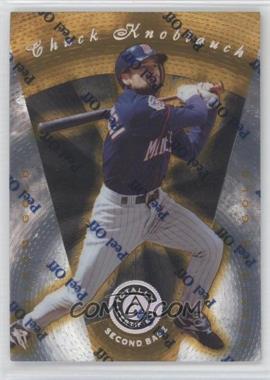 1997 Pinnacle Totally Certified - [Base] - Platinum Gold Missing Serial Number #73 - Chuck Knoblauch