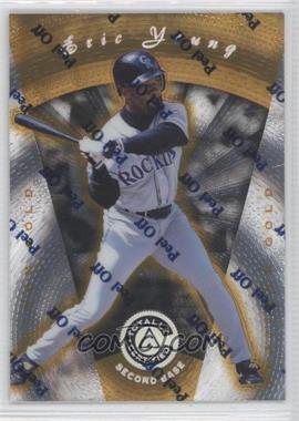 1997 Pinnacle Totally Certified - [Base] - Platinum Gold Missing Serial Number #86 - Eric Young