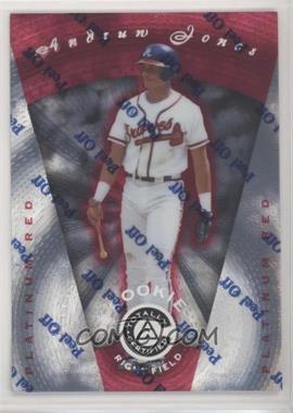 1997 Pinnacle Totally Certified - [Base] - Platinum Red Missing Serial Number #106 - Andruw Jones