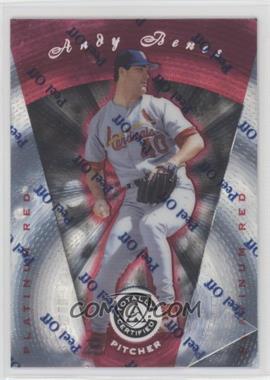1997 Pinnacle Totally Certified - [Base] - Platinum Red #16 - Andy Benes /3999