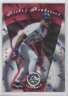 1997 Pinnacle Totally Certified - [Base] - Platinum Red #76 - Rickey Henderson /3999