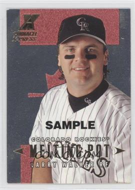 1997 Pinnacle X-Press - Melting Pot - Samples #4 - Larry Walker /500