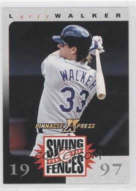 1997 Pinnacle X-Press - Swing for the Fences Game #_LAWA - Larry Walker