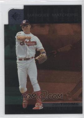 1997 SP - Marquee Matchups #MM17 - Jim Thome (Deion Sanders on Back)