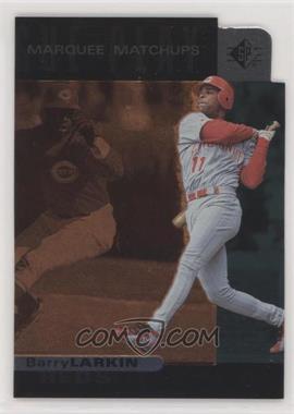 1997 SP - Marquee Matchups #MM18 - Barry Larkin (Deion Sanders on Back)