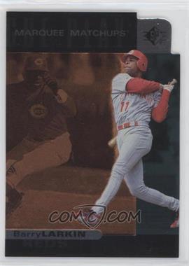 1997 SP - Marquee Matchups #MM18 - Barry Larkin (Deion Sanders on Back)