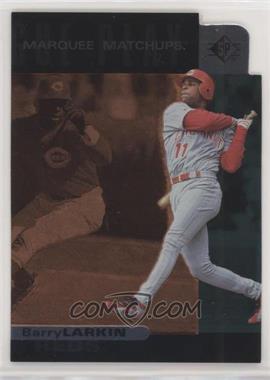 1997 SP - Marquee Matchups #MM18 - Barry Larkin (Deion Sanders on Back)