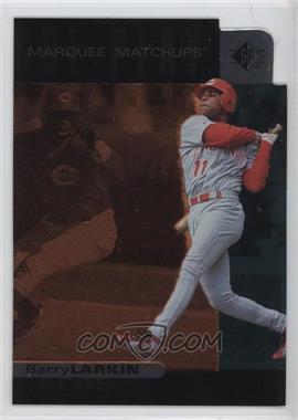 1997 SP - Marquee Matchups #MM18 - Barry Larkin (Deion Sanders on Back)