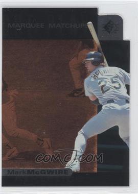 1997 SP - Marquee Matchups #MM4 - Mark McGwire (Jose Canseco on Back)