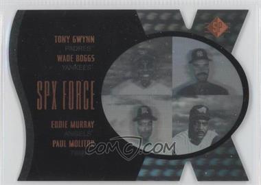 1997 SP - SPx Force #9 - Tony Gwynn, Wade Boggs, Eddie Murray, Paul Molitor /500