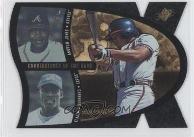 1997 SPx - Cornerstones of the Game #5 - Andruw Jones, Vladimir Guerrero /500