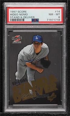 1997 Score - Stand & Deliver #14 - Hideo Nomo [PSA 8 NM‑MT]