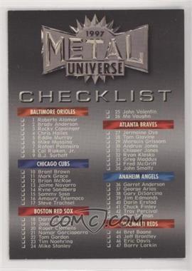 1997 Skybox Metal Universe - [Base] #248 - Checklist