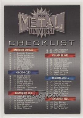 1997 Skybox Metal Universe - [Base] #248 - Checklist