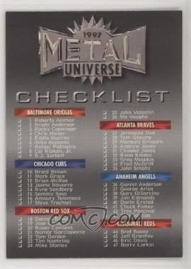 1997 Skybox Metal Universe - [Base] #248 - Checklist