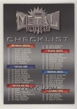 1997 Skybox Metal Universe - [Base] #248 - Checklist