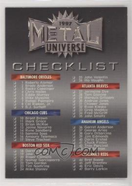 1997 Skybox Metal Universe - [Base] #248 - Checklist