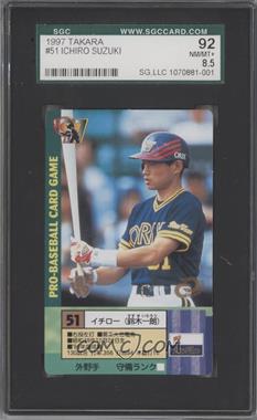 1997 Takara Pro-Baseball Game Orix Blue Wave - [Base] #51 - Ichiro Suzuki [SGC 92 NM/MT+ 8.5]