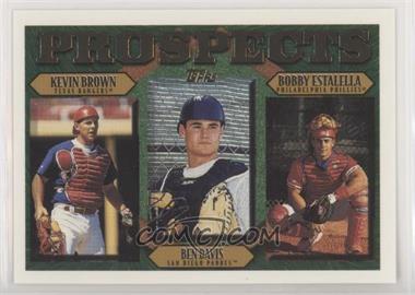 1997 Topps - [Base] #205 - Prospects - Kevin Brown, Ben Davis, Bobby Estalella