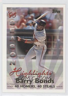 1997 Topps - [Base] #465 - Season Highlights - Barry Bonds