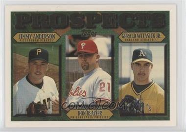 1997 Topps - [Base] #492 - Prospects - Jimmy Anderson, Ron Blazier, Gerald Witasick, Jr.