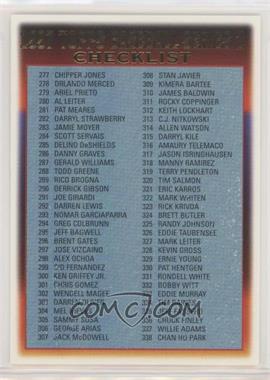 1997 Topps - [Base] #495 - Checklist - Cards 277-400 [EX to NM]