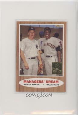 1997 Topps - Mickey Mantle Reprints - Factory Set #33 - Mickey Mantle, Willie Mays (1962 Topps; Elston Howard, Ernie Banks and Hank Aaron in the background)
