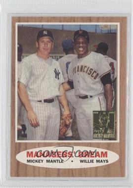 1997 Topps - Mickey Mantle Reprints - Factory Set #33 - Mickey Mantle, Willie Mays (1962 Topps; Elston Howard, Ernie Banks and Hank Aaron in the background)