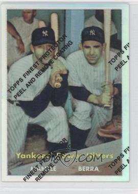 1997 Topps - Mickey Mantle Reprints - Finest Refractors #23 - Mickey Mantle, Yogi Berra (1957 Topps)