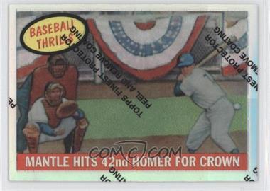 1997 Topps - Mickey Mantle Reprints - Finest Refractors #26 - Mickey Mantle (1959 Topps Baseball Thrills)