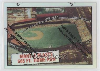 1997 Topps - Mickey Mantle Reprints - Finest Refractors #30 - Mickey Mantle (1961 Topps Baseball Thrills)