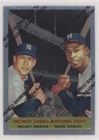 Mickey Mantle, Hank Aaron (1958 Topps)