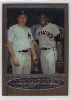 Mickey Mantle, Willie Mays (1962 Topps; Elston Howard, Ernie Banks and Hank Aar…