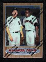 Mickey Mantle, Willie Mays (1962 Topps; Elston Howard, Ernie Banks and Hank Aar…