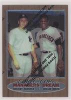 Mickey Mantle, Willie Mays (1962 Topps; Elston Howard, Ernie Banks and Hank Aar…